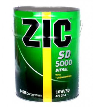 Масло ZIC 10/30 5000 SD CF-4 дизель минерал 6 л.