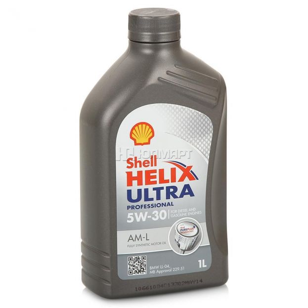 Масло SHELL 5/30 Helix Ultra Professional AM-L - 1 л.