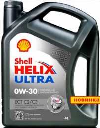 Масло SHELL 5/30 Helix Ultra ECT C3 - 4 л.