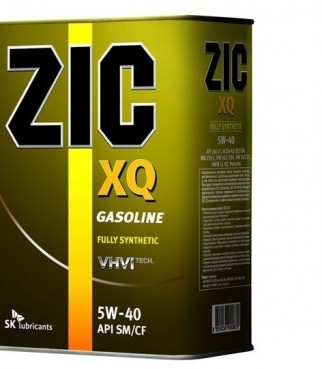 Масло ZIC 5/40 XQ SN бензин-дизель синт. 4 л.
