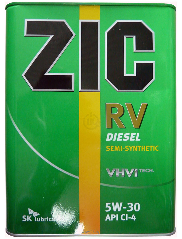 Масло ZIC 5/30 RV дизель п/синт 4 л.